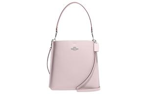 Кожаная сумка-ведро Mollie, женская сумка через плечо, кросс-боди Coach Ice Pink