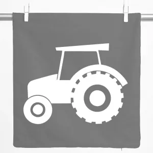 Декоративная наволочка Huuraa "Трактор", подарок, 40x40 см, стальной серый хлопок, украшение для трактора Hellweg Druckerei