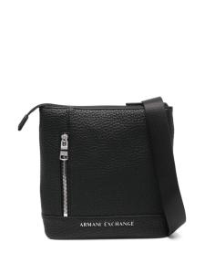 Armani Exchange сумка-мессенджер с логотипом, черный