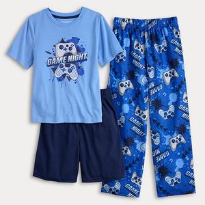 Детский пижамный комплект для мальчиков 4-16 лет Cuddl Duds, Blue Gamer