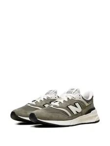 Кроссовки с нашивкой с логотипом 997R New Balance, зеленый