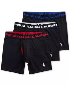 Мужские 3-комп. Трусы-боксеры Perfect Pouch Polo Ralph Lauren, черный
