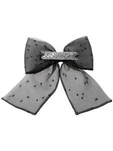 Maison Michel заколка для волос Willa с кристаллами, черный