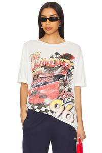 Футболка оверсайз с изображением гонок Coors Light 96, white