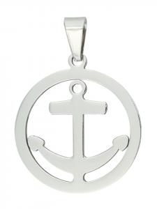 Adeliás Универсальный кулон из нержавеющей стали серебристого цвета