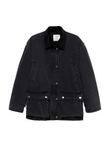 Куртка межсезонная MANGO Suzie, цвет Black/Black denim
