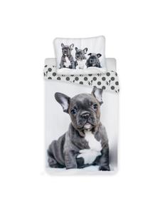 Хлопковое постельное белье - пододеяльник 140х200 см и наволочка 70х90 см белого цвета COFI 1453, 140 x 200 см