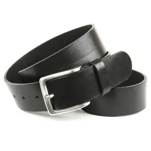 Кожаный ремень Anthoni Crown, джинсовый цельнокожаный ремень, черный