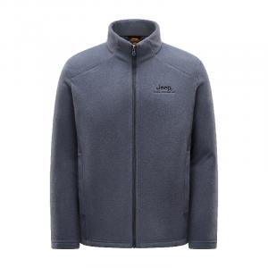 Флисовая толстовка мужская с воротником стойкой Moderate Others Jeep, starry серый