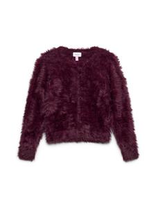 Вязаный кардиган Vero Moda Girl VMFLUFFY, красный