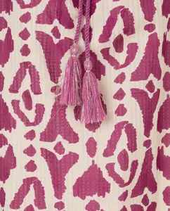 Пляжное платье с анималистичным принтом Tintoretto, цвет Buganvilla