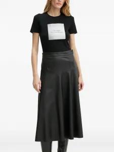 Футболка с графическим принтом и коротким рукавом The Kooples, черный