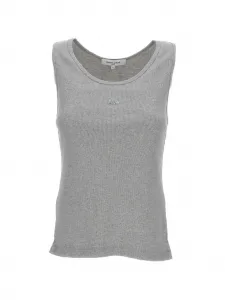 Топ с вырезом Maison Kitsune, серый