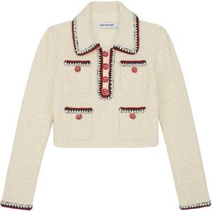 Свитер Self Portrait Женский Слоновая Кость Белый