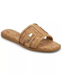 Женские сандалии Primah "H" Band Slip On Flat Journee Collection, коричневый/бежевый