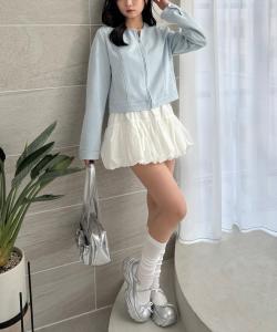 Куртка из искусственной замши [универсальная верхняя одежда без воротника]