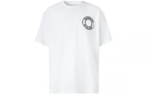 Футболка большого размера из хлопка с логотипом Burberry, белый