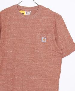 Футболка с коротким рукавом, карманом и нашивкой Carhartt, коричневый