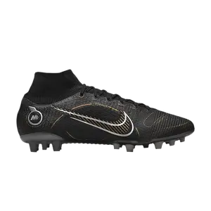 Бутсы Nike Mercurial Superfly 8 Elite AG 'Black Metallic Gold', черный