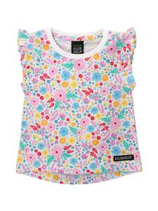 Villervalla Белая футболка с цветочным принтом