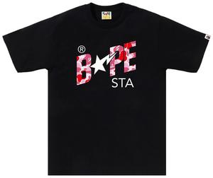 Футболка BAPE ABC Camo Sta Logo Tee, черный