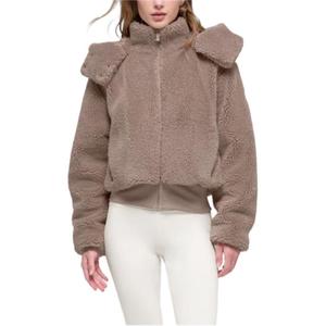 Пальто с бархатистой текстурой Women's Alo Yoga, коричневый