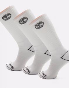 Носки с полной амортизацией и логотипом дерева белого цвета Timberland