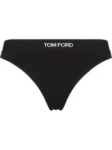 Трусы-стринги с логотипом TOM FORD, черный