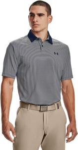 Under Armour мужская поло для гольфа Performance Stripe, Academy Blue (408)/Academy Blue