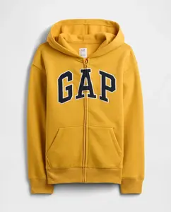 Детская толстовка с капюшоном и логотипом Gap, желтый