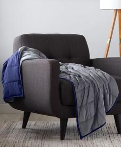 Двустороннее утяжеленное одеяло весом 12 фунтов Ella Jayne, синий