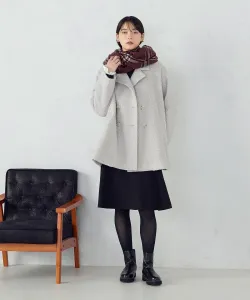 Шаль в клетку Mono Comme Ca, цвет Brown