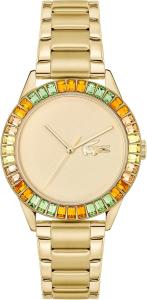 Lacoste Ladycroc женские часы на кварцевом механизме из нержавеющей стали с браслетом-цепочкой, цвет: silver (модель: 2001189), Gold Plated