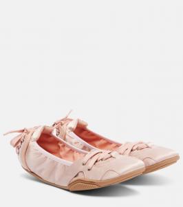 Бирюзовые атласные кеды bilaria Acne Studios, Powder Pink