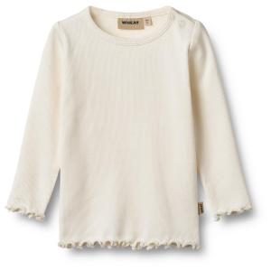 Детская футболка в рубчик с длинным рукавом Wheat, Ivory
