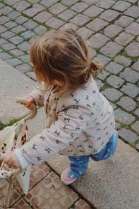 Детская хлопковая куртка COCO PADDED JACKET Konges Sløjd, бежевый