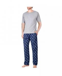 Мужской трикотажный пижамный комплект с коротким рукавом SLEEPHERO, синий