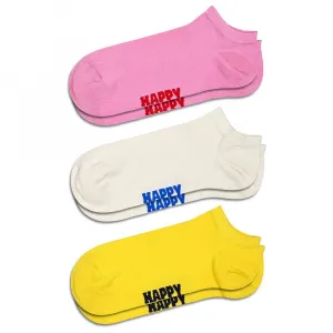 Носки Happy Solid no show 3 pairs, разноцветный