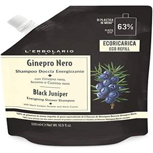 L'Erbolario Richpap Juniper Black Shampoo Shower Energizing 500ml Lerbolario