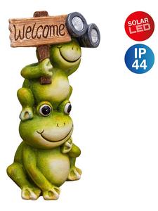 Näve Светодиодный солнечный светильник «Лягушка» зеленого цвета - (Ш)22,5 x (В)45 x (Г)15 см