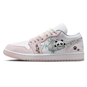 Jordan Баскетбольные кроссовки Air 1 Vintage, женские, низкие, белые/розовые