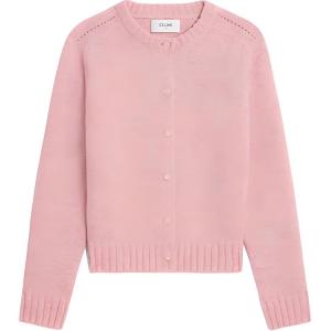 Кардиган из шетландской шерсти CELINE, розовый