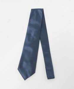 Однотонный атласный галстук цветного цвета United Arrows, цвет Cobalt