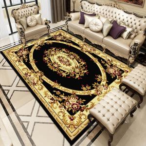 Saipos Ковер 100х200 см для гостиной/конференц-зала в винтажном европейском стиле, классический принт