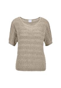 Свитер из лент с блестящим эффектом Madeleine, цвет berber