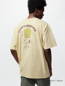 Футболка UT с графикой Peanuts Uniqlo, 41 yellow