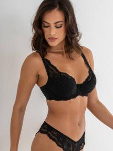 Fleur Lightly Padded High Apex Underwired бюстгальтер Pour Moi, Black