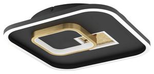 Потолочный светильник Eglo черный, золотой, 38/38/6 см