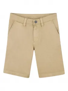 Хлопковые шорты на пуговицах Timberland Kids, нейтральный