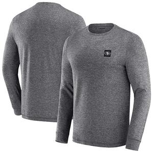 Мужская футболка с длинным рукавом j palmer heather black san francisco 49ers four down Unbranded